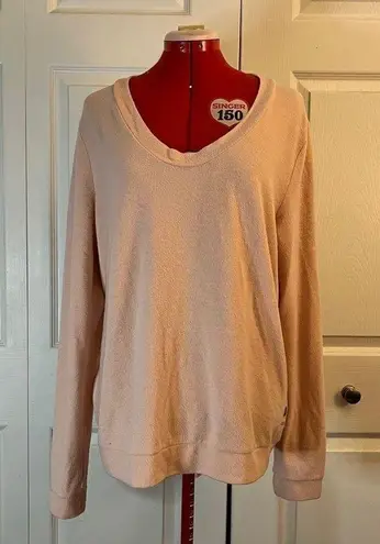 Peace Love World Lace Up Back Sweater M/L