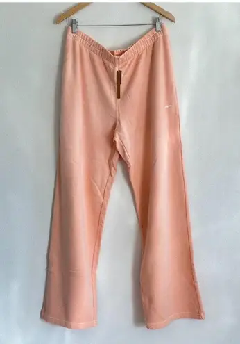 SKIMS French Terry Straight Leg Pant in Cantaloupe, Size Large