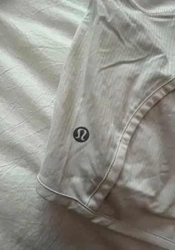 Lululemon white 4” speed up shorts