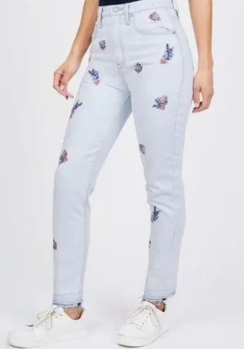 Juicy Couture  High Rise Embroidered Skinny Jeans