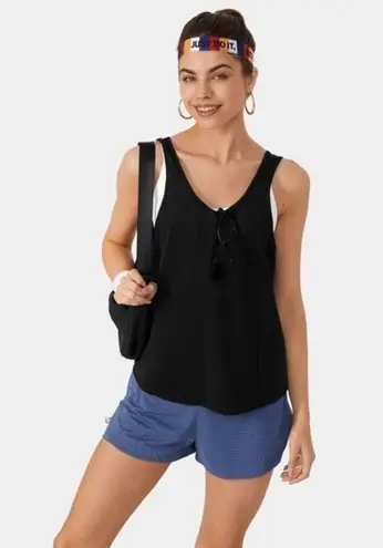 Halara  Everyday Round Neck Split Tie Back‎ Tank Top NWT size Small