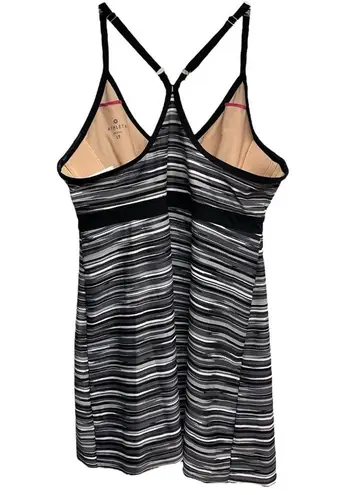 Athleta  Shorebreak Tank Top Black Space Dye Athleisure Swim Workout Medium Tall