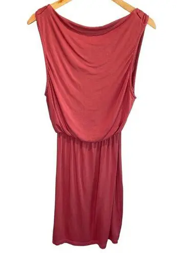 able Pink Jersey Knit Sleeveless Dress