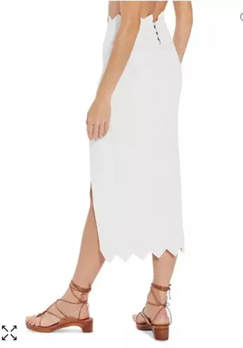 NWT VIX Firenze Imani midi skirt White