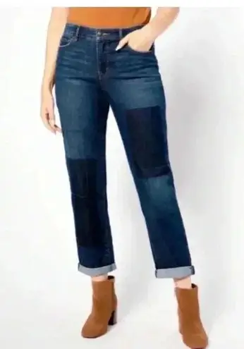 Adam Levine 🆕 Mid-Rise Straight Fit Patch Jeans 1/2🆕