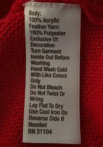 1775 Women’s Santa Baby Mrs Claus Ugly Sweater Knit Dress Size Medium Vintage