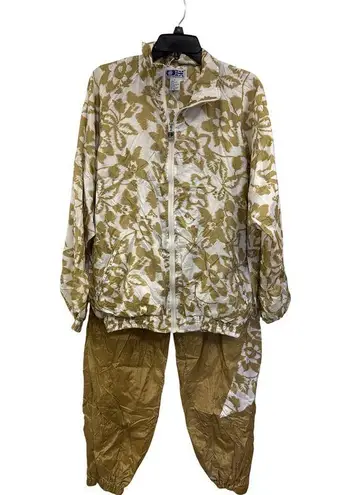 Vintage HOEX Tracksuit Floral Patterned Nylon Cotton Blend Large Lightweight