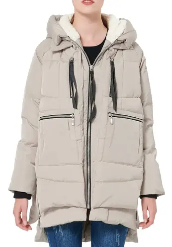 Amazon Orolay Thickened Down Jacket Coat Cream Neutral 