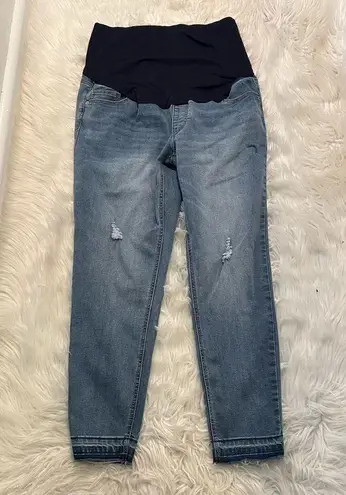 Time And Tru Maternity Straight Leg Jeans Light Wash