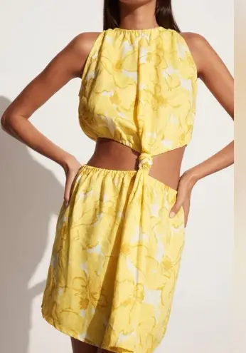 Faithfull the Brand Enditha Cutout Mini Dress, Willa Floral Print, Size 2 NWT