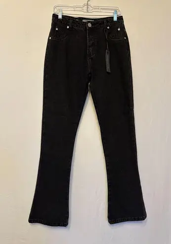 Maniere De Voir Mid-rise Flare Black Jeans size 6 NWT SOLD OUT ONLINE