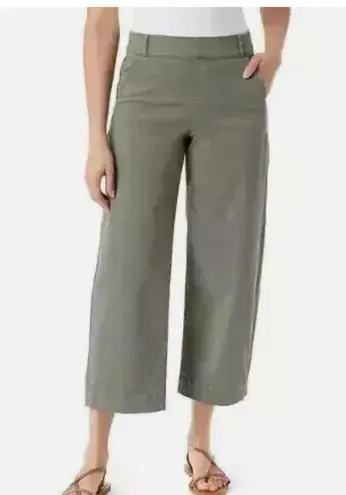 Gloria Vanderbilt Women's Wide Leg Cropped Green Pants NWOT