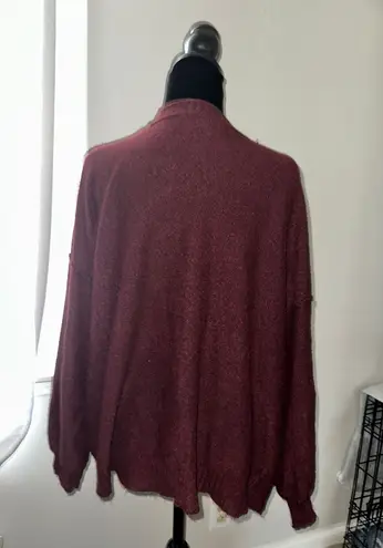 American Eagle Outfitters Maroon Cardigan