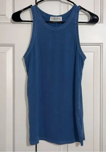 Soft Ribbed Women’s Tank, Masc Style, Cookies Clothing Company Size Large Blue