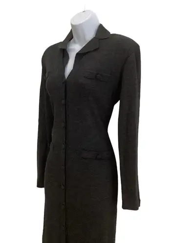 Donna Ricco Ribbed Knit Maxi Sweater Depress