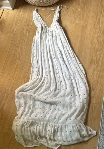 Retrofête Retrofete | Zadie Embellished Silk Maxi Dress