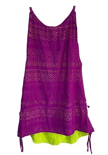 Jo&Jax Jo+Jax BoHo Swimsuit Cover-Up Women's Medium M 6-8 Wildberry/Citron Swim Coverup