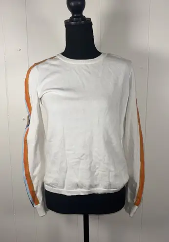 faherty cotton cashmere arm Colorful striped arm Ivory Xs