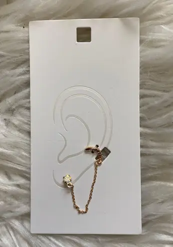 Stud Earring & Cuff Set Gold