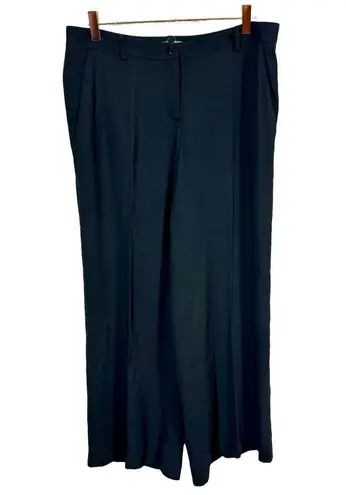 Emilio Pucci Wide Leg Viscose Trousers Black IT44/US10 PLEASE READ