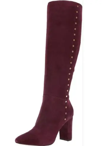 Ralph Lauren Lauren by  Suede Atherton Burgundy Tall Boots Sz. 10