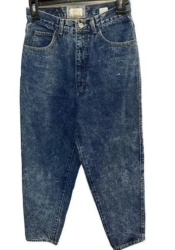Bonjour Acid Wash High Rise Tapered Leg Jeans Size 10 Vintge Made in USA Grunge
