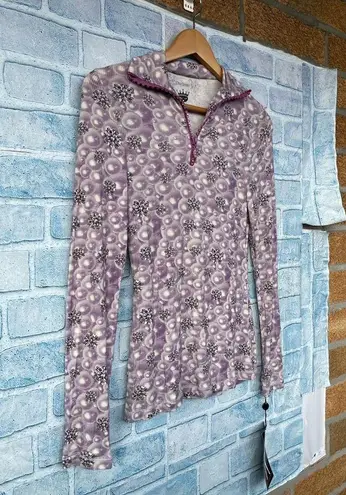S No Queen thermal top, Crystal bling ski wear, Bling Thermal top size medium Purple