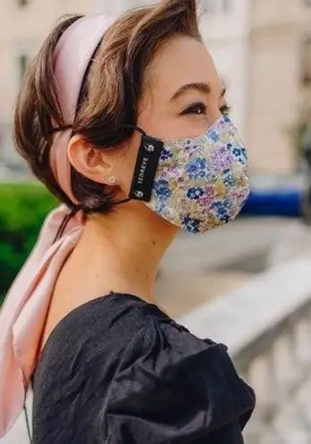 Dahlia Senreve Floral Print Cotton Face Mask in in Daze NEW