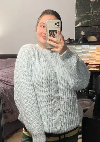 Light Blue Oversized Sweater Size M