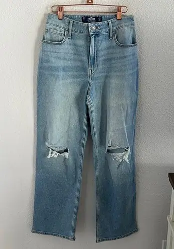 Hollister  Ultra High Rise Dad Jean Distressed Denim Jeans W27 L29 5S