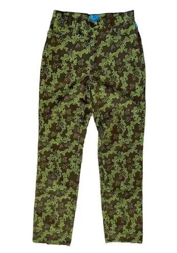 Christian Lacroix Vintage Brocade Straight Leg Jeans Women’s Size 26 90s Green