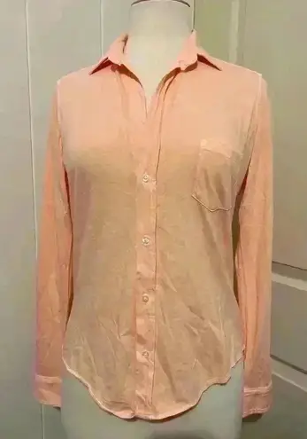 Frank & Eileen $248 Barry Tee Lab Orange Fluorescent Comfy Coastal Grandma