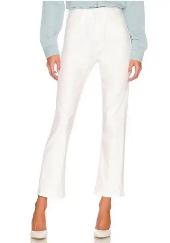 MOTHER HIGH WAISTED RIDER ANKLE Fairest Of Them All White Size 28