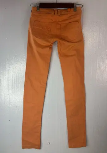 Pull&Bear 34 Fanta Dreamsickle Orange Jeans Skinny Baby Style