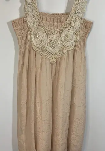 Venice Blue Tank Top Blouse Size M