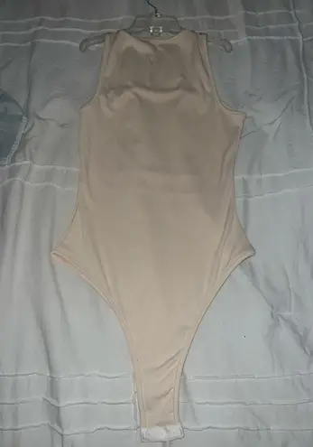 Square neck tank body suit Tan Size XS