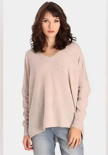 Minnie Rose Cashmere Boyfriend V Neck Tee Size XS/S
