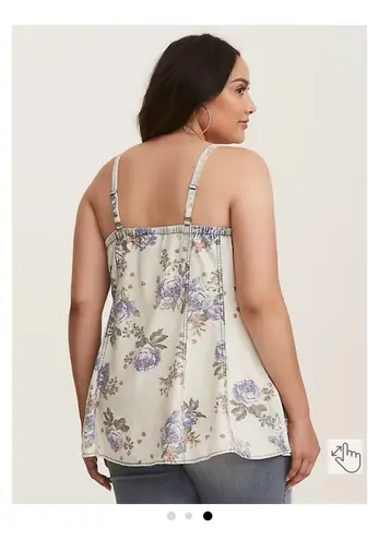 Torrid Floral Denim Cami Top