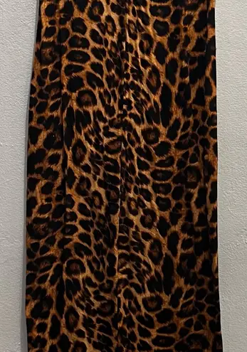 Discreet  Y2K Vintage Leopard Print Midi Tube Dress Made in USA - Image 1