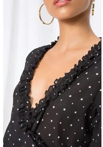 superdown / Revolve Mireia Wrap Top in Black Star