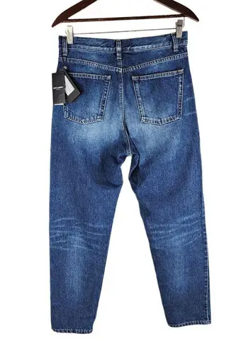 Saint Laurent NEW 100% Cotton Baggy Jeans Blue High Rise Size 27