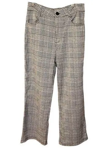 Uniq Houndstooth Black and Gray Size Medium M Wide Leg Pants Career Work NWT