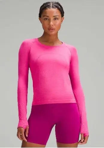 Lululemon Swiftly Tech Long Sleeve Race Length Sonic Pink