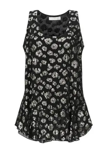 Chloé Chloe sleeveless Blouse black and gold size 4