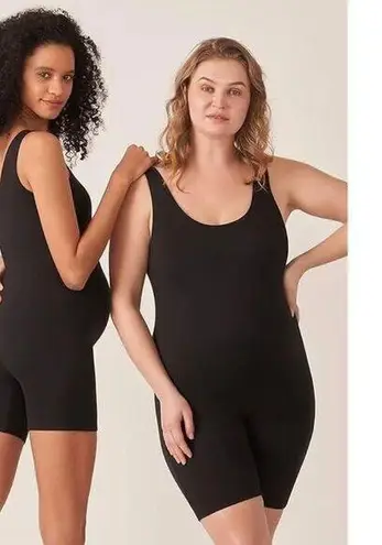 Poshdivah Black Maternity Shorts Tank Jumpsuit One Piece New SZ XXL #2444