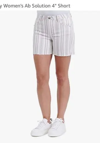 Democracy White and beige Jean Shorts sz 12