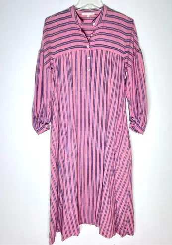 11.11 Eleven Eleven Mangala Striped Dress Pinkwood Purple Sz S Pink