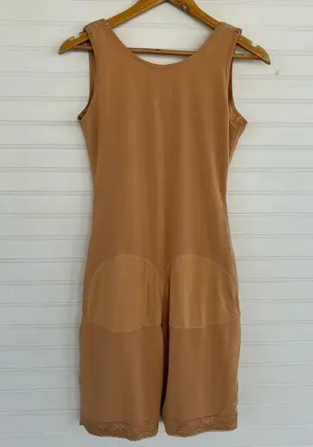 Women's Full Bodysuit Slimming Shaper Size Large Tan