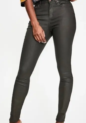 Boden pewter metallic coated skinny pant size 12 Silver