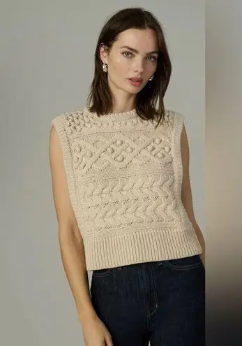 NWT JOE'S Milk The Clara Sweater Vest Small Tan